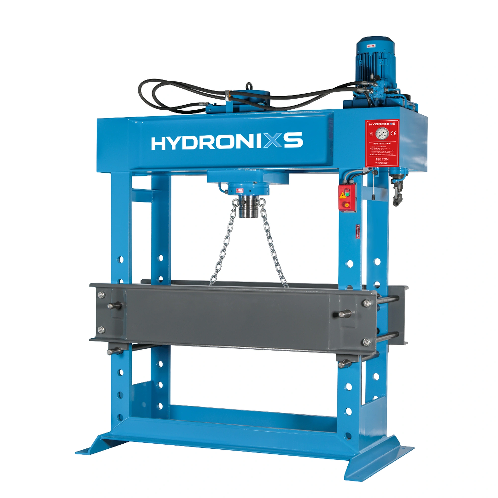 Industriële hydraulische werkplaatspers HD180 van HYDRONIXS met hoge perscapaciteit