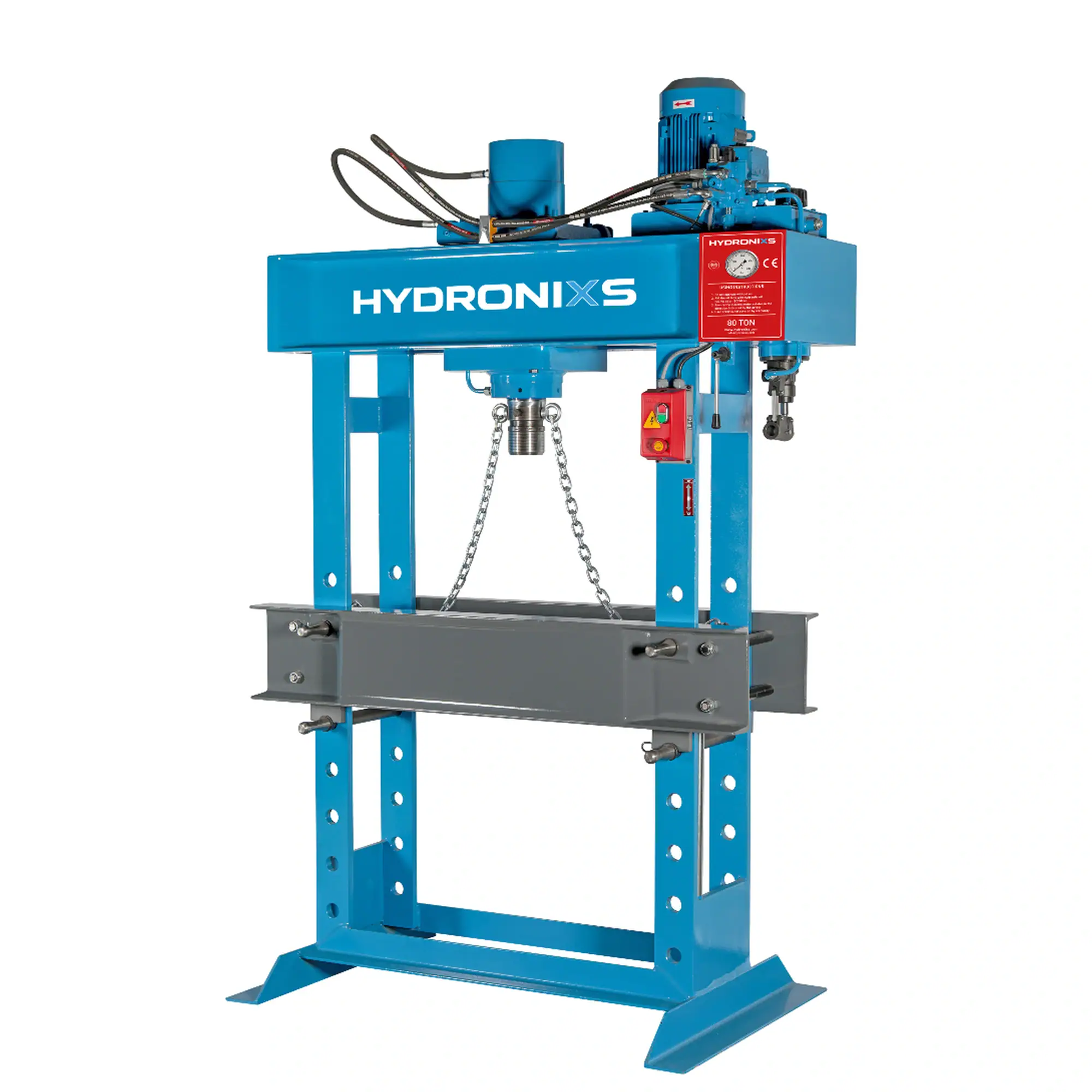 Hydraulische werkplaatspers HD80 van HYDRONIXS voor industrieel perswerk
